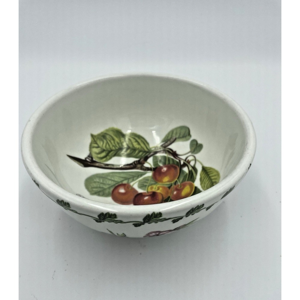 Pomona Portmeirion Cherry Fruit Motif Cereal/Dessert Bowl 5.5" Heavy Stackable